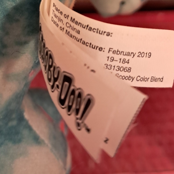 Multi Colored Scooby Doo Plush. - Picture 4 of 4